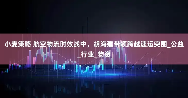 小麦策略 航空物流时效战中，胡海建带领跨越速运突围_公益_行业_物资